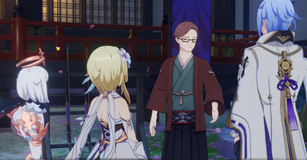 Genshin - Ayato Story Quest The Truth Is Also a Lie - 5 Talk to Kujou Kamaji