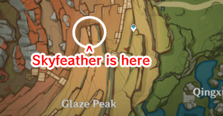 Genshin - Skyfeather Map Location