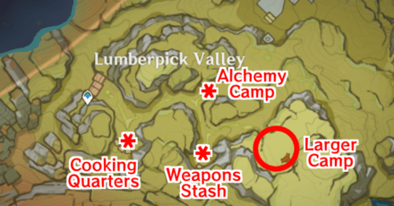 Genshin - Undetected Infiltration - All Treasure Hoarder Camps