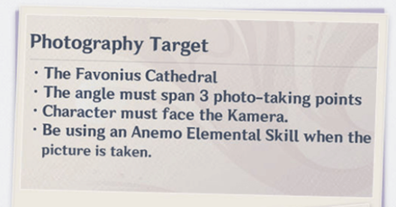 Genshin - Photography Targets