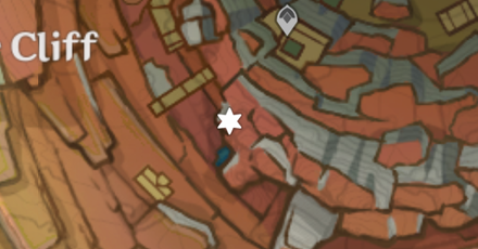 Genshin - Achaic Stone Location 6 - inside a cave - Map