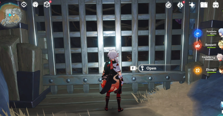 Genshin - Gate Location in the Map