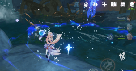 Genshin - Inflict Hydro on the Object