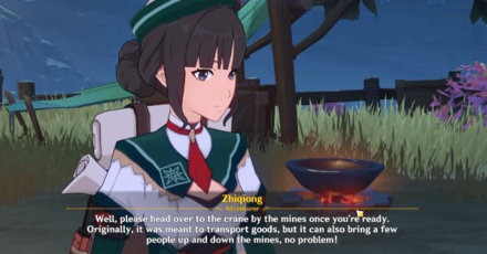 Genshin - Zhiqiong in The Chasm Delvers Quest