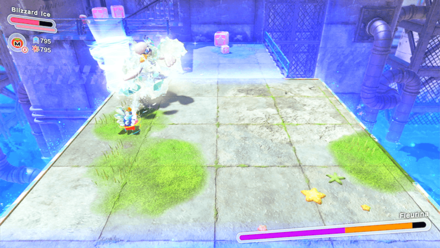 Kirby and the Forgotten Land - Freeze Fleurina with an Ice ability