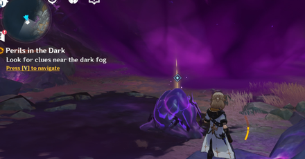 Genshin - Perils in the Dark - Clues near the Dark Fog
