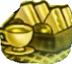 Gold Picnic Lunch Icon