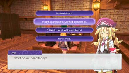 Talk to Livia to capture new monsters