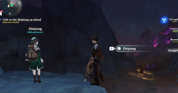Genshin - Wherefore Did the Spiritstone Descend 1 Talk to the Zhiqiong up ahead