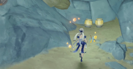 Genshin - Shriveled Seed Geo Barrel