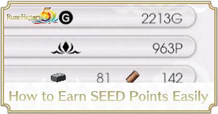 Rune Factory 5 How To Earn SEED Points Easily