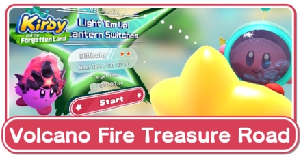 Kirby and the Forgotten Land - Volcano Fire Treasure Road.png