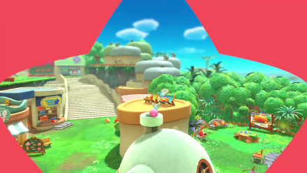 Kirby Enters House Through the Chimney