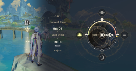 Genshin - Day 2 Outside the Canvas, Inside the Lens Challenge 1 - Change time to Afternoon or Night