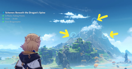 Genshin - Day 2 Outside the Canvas, Inside the Lens Challenge 2 - Three Photo-Taking Points