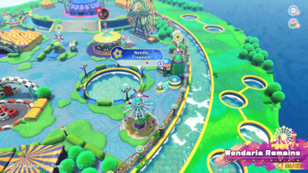 Kirby and the Forgotten Land - Needle Treasure Road