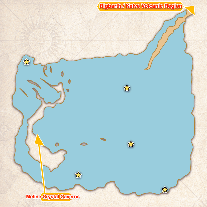 Lake Yumina Meteorite Map