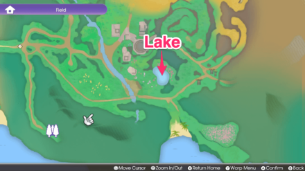 RF5 Starfall - Headdress Lake Map