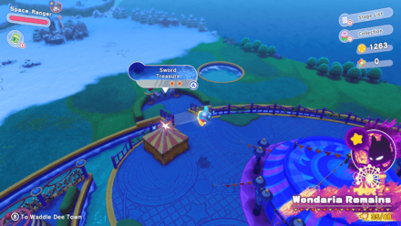 Kirby and the Forgotten Land - Sword (Wondaria Remains) Treasure Road