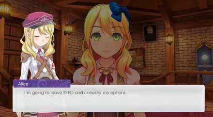 Your character will decide to leave SEED