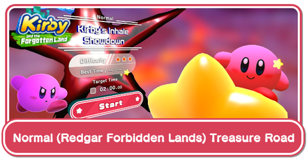 Kirby and the Forgotten Land - Normal (Redgar Forbidden Lands) Treasure Road Guide