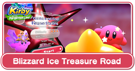 Kirby and the Forgotten Land - Blizzard Ice Treasure Road Guide