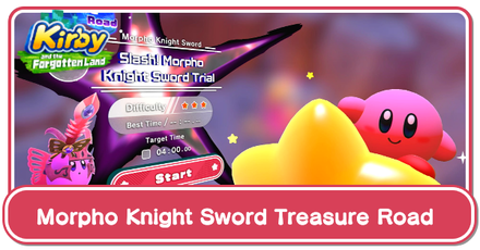 Kirby and the Forgotten Land - Morpho Knight Sword Treasure Road Guide