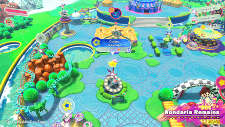 Kirby and the Forgotten Land - Cutter (Wondaria Remains) Treasure Road