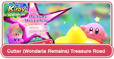 Kirby and the Forgotten Land - Cutter (Wondaria Remains) Treasure Road Guide