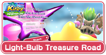 Kirby and the Forgotten Land - Light-Bulb Treasure Road