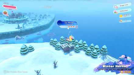 Kirby and the Forgotten Land - Car Mouth (Winter Horns) Treasure Road