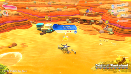 Kirby and the Forgotten Land - Ranger (Originull Wasteland) Treasure Road