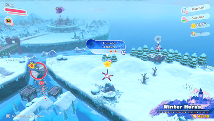 Kirby and the Forgotten Land - Tornado (Winter Horns) Treasure Road