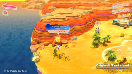 Kirby and the Forgotten Land - Crystal Needle Treasure Road
