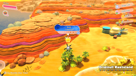 Kirby and the Forgotten Land - Drill (Originull Wasteland) Treasure Road