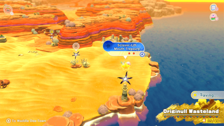 Kirby and the Forgotten Land - Scissor-Lift Mouth Treasure Road