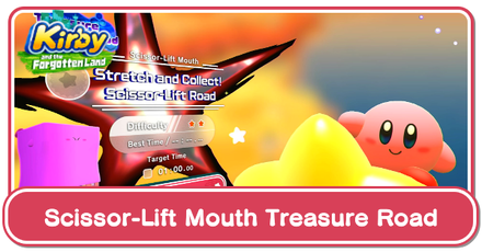 Kirby and the Forgotten Land - Scissor-Lift Mouth Treasure Road Guide