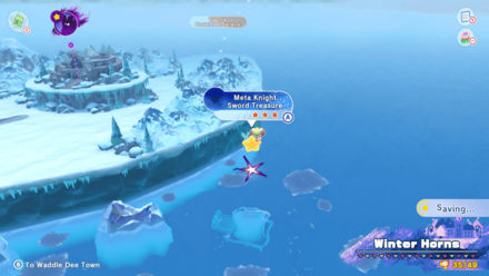 Kirby and the Forgotten Land - Meta Knight Sword Treasure Road