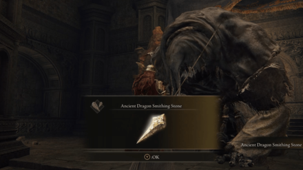 Gurranq the Beast Clergyman Ancient Dragon Smithing Stone Reward