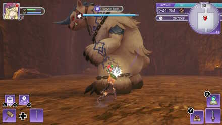 Attack from the side to avoid taking damage