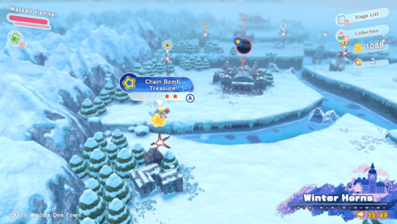Kirby and the Forgotten Land - Chain Bomb Treasure Road
