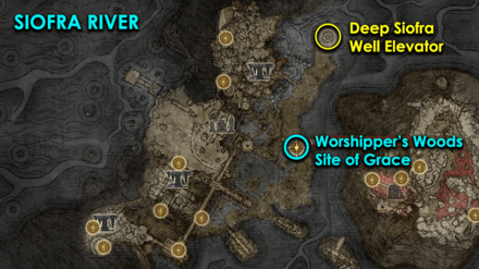 Deep Siofra Well Elevator - Map Location