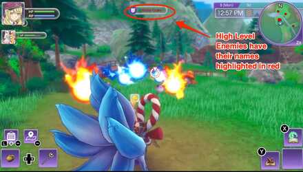 Search for enemies with names written in red