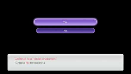 you cannot change your gender until you clear the game