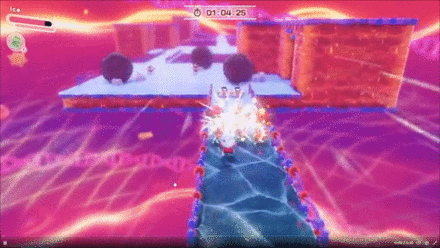 Kirby and the Forgotten Land - Freeze Enemies.gif