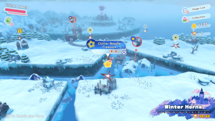 Kirby and the Forgotten Land - Clutter Needle Treasure Road