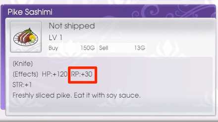 There are many foods that recover RP