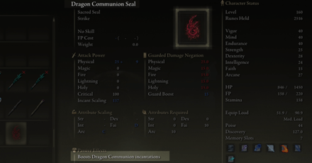 Elden Ring - Requires Sacred Seal