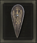 Hawk Crest Wooden Shield Image