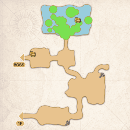 RF5 - Forest of No Return 2F map